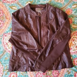 Maurice's brown bomber jacket - 2x